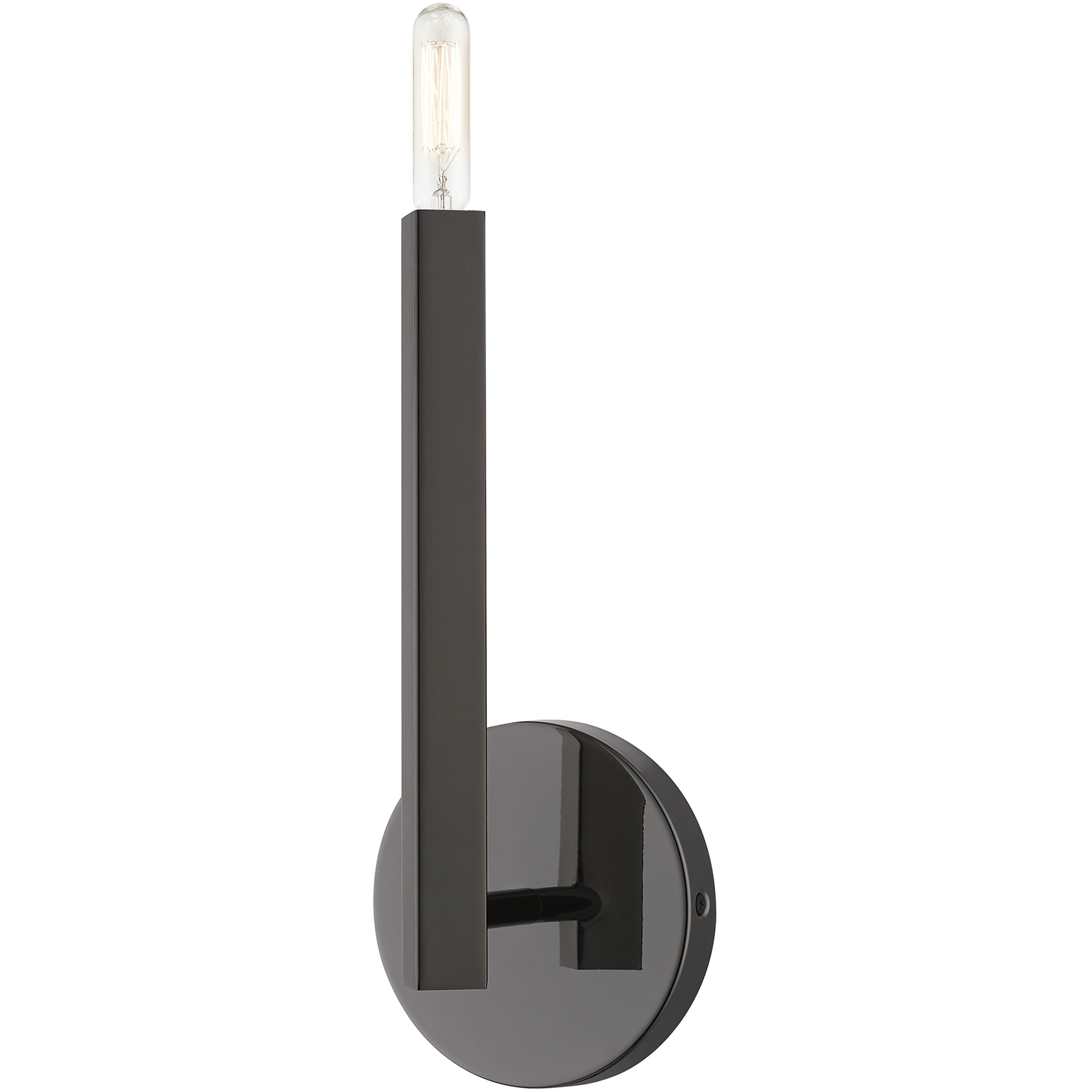 Monaco 1 Light 5.13 inch Black Chrome ADA Wall Sconce Wall Light