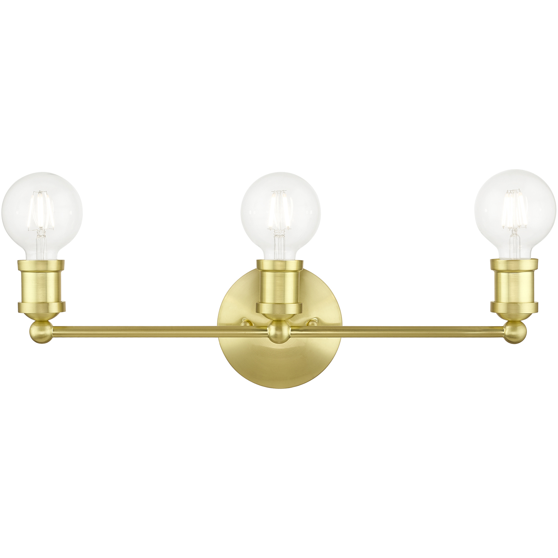 Lansdale 3 Light 20.25 inch Satin Brass ADA Vanity Sconce Wall Light