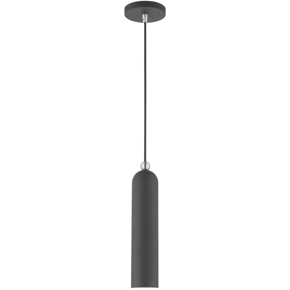 Ardmore 1 Light 5.13 inch Scandinavian Gray with Brushed Nickel Accents Single Pendant Ceiling Light