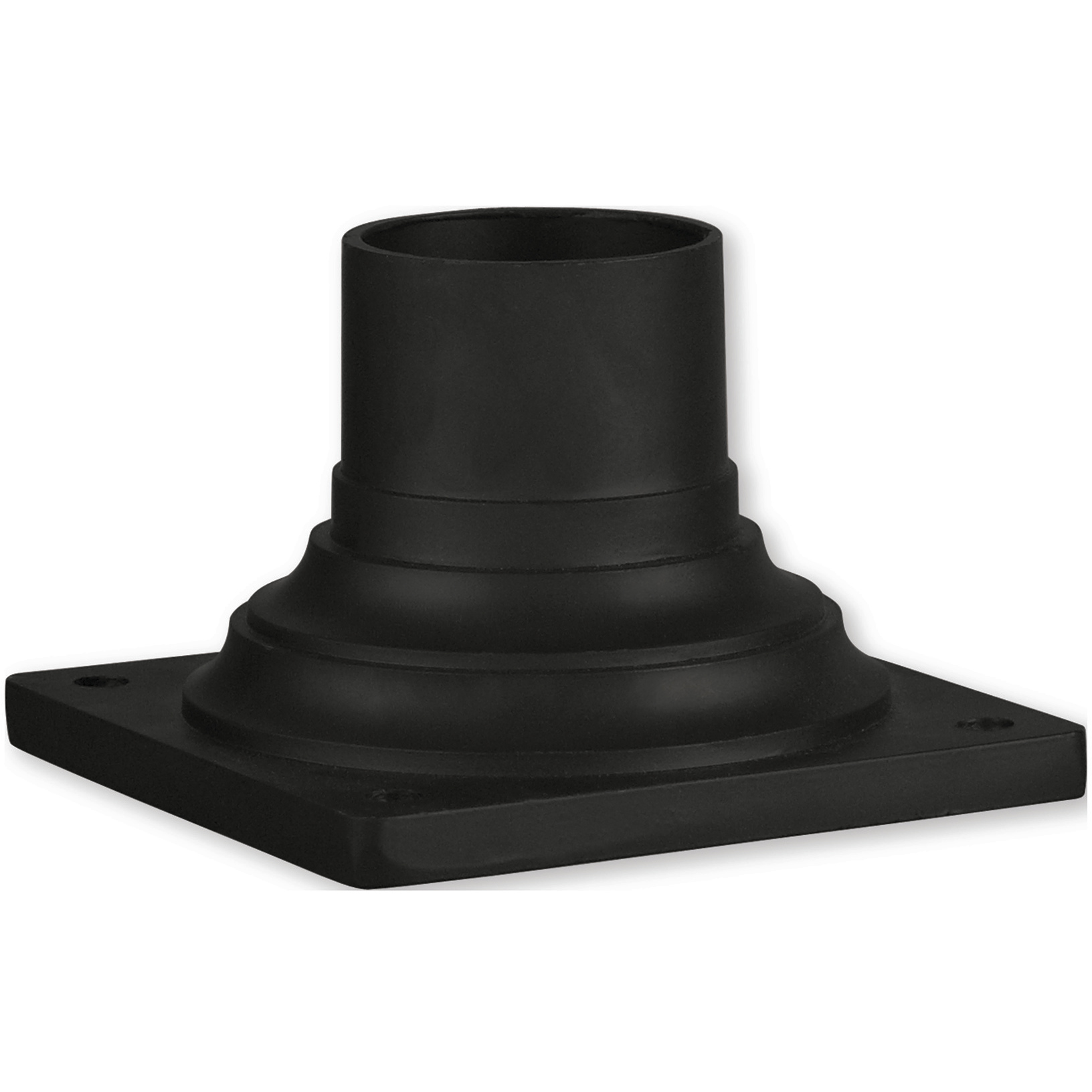 Allison 6 inch Textured Black Outdoor Pier Mount Adapter 