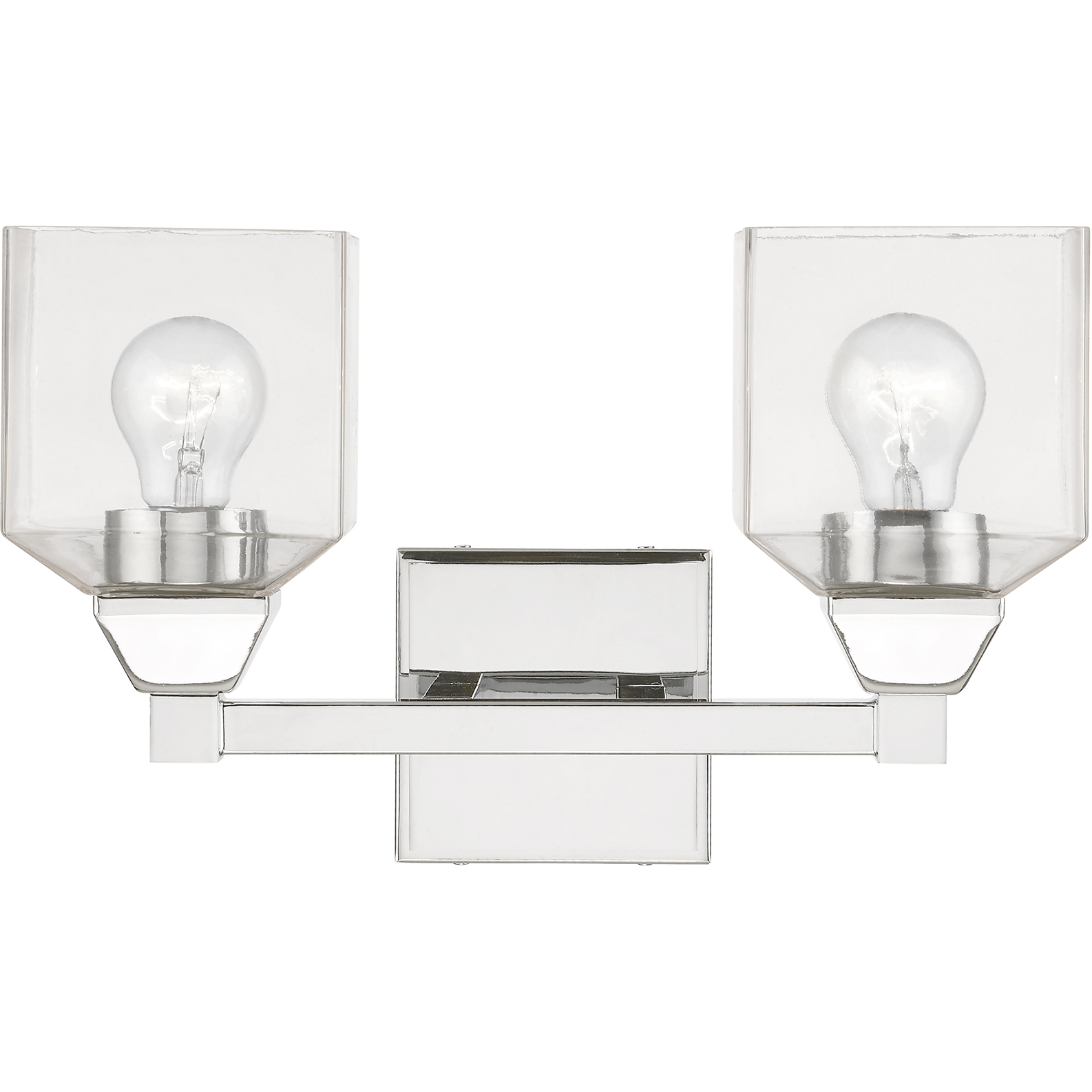 Aragon 2 Light 15 inch Polished Chrome Vanity Sconce Wall Light