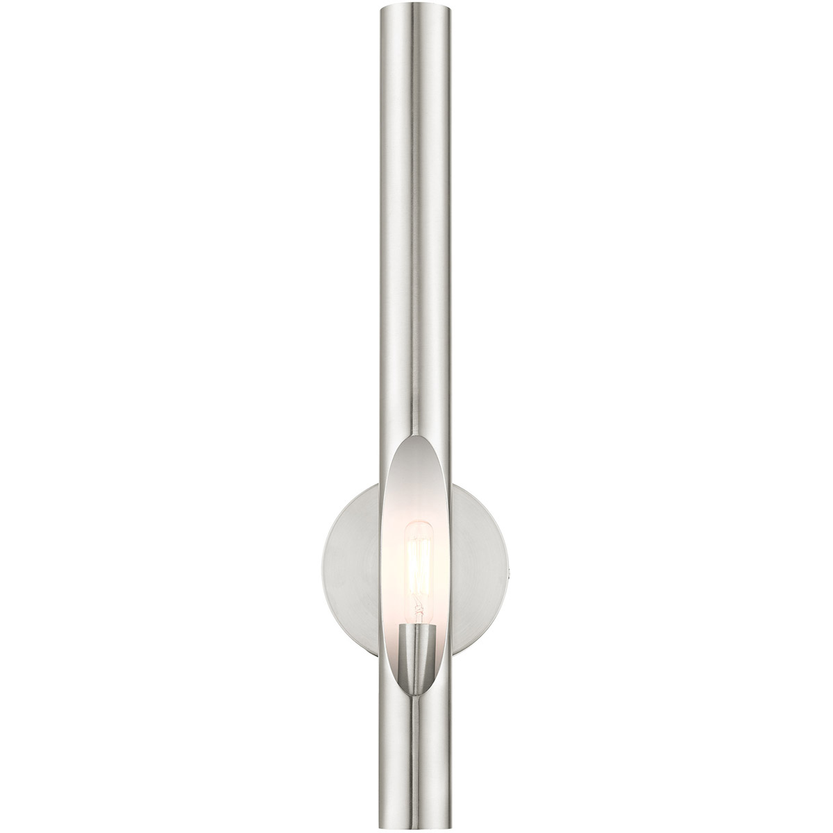 Acra 1 Light 5 inch Brushed Nickel ADA ADA Single Sconce Wall Light