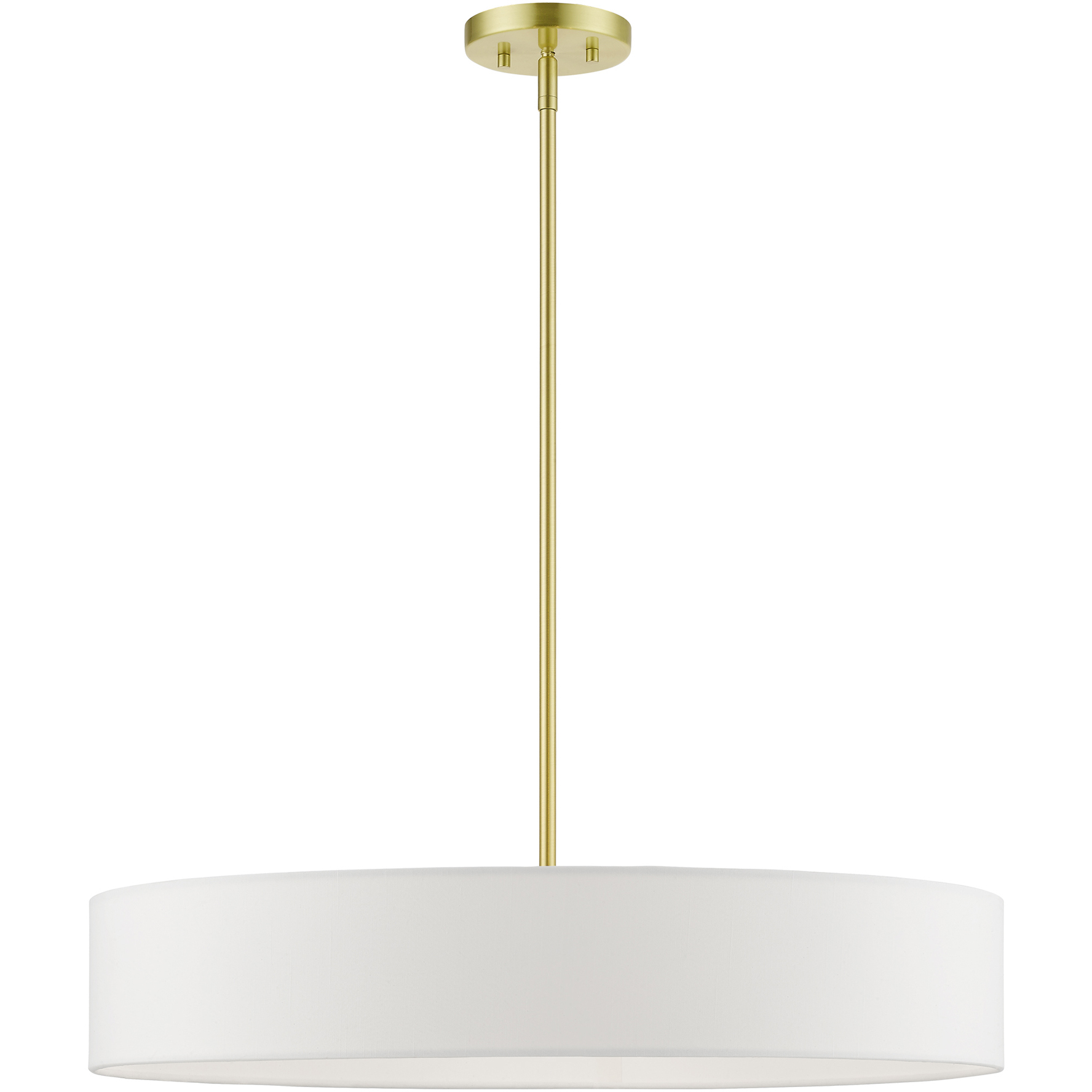 Venlo 5 Light 26 inch Satin Brass with Shiny White Accents Pendant Ceiling Light, Large