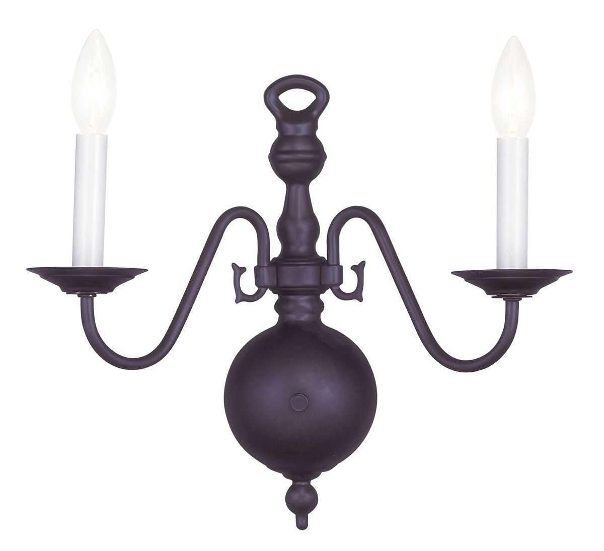 Williamsburgh 2 Light 12.75 inch Bronze Wall Sconce Wall Light