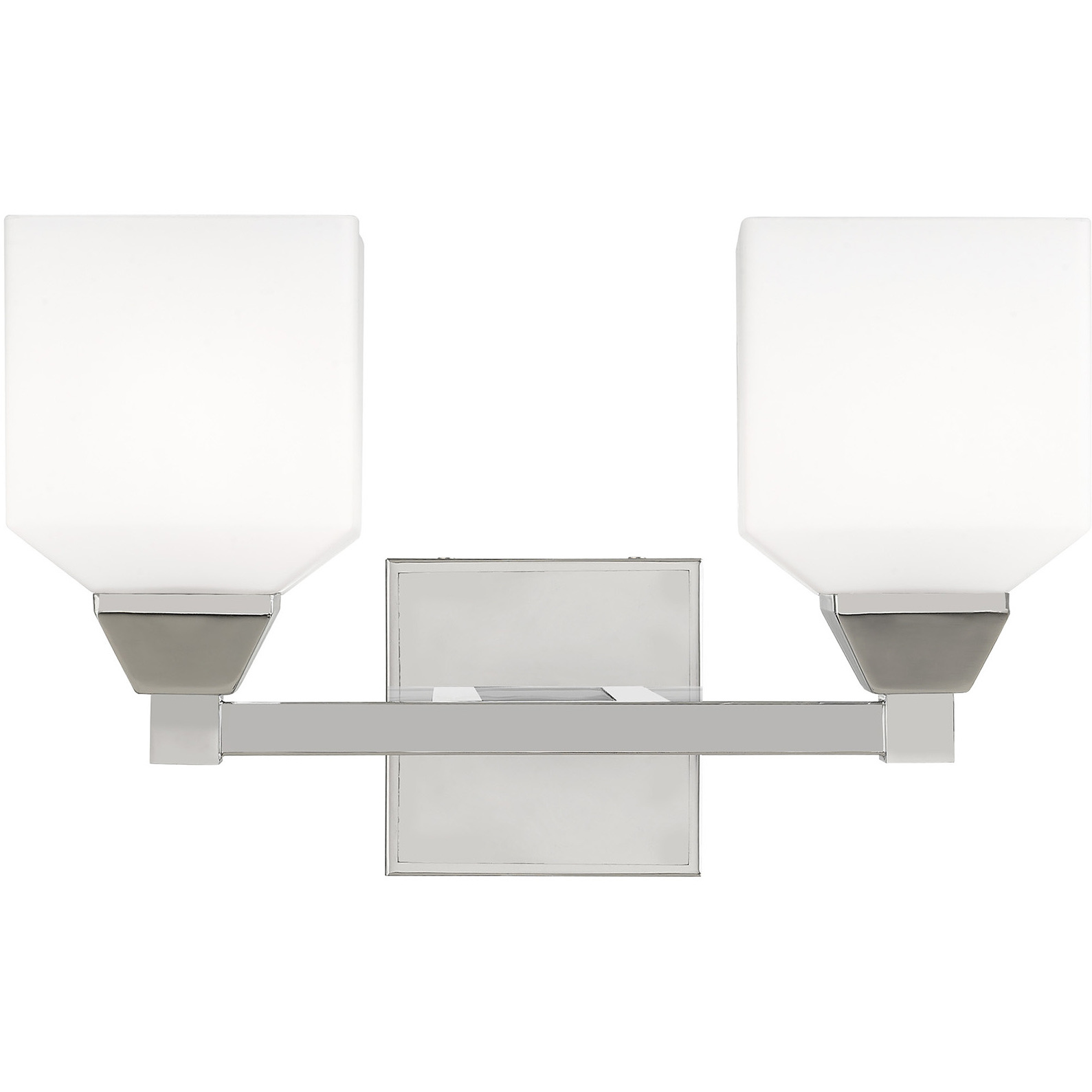 Aragon 2 Light 15 inch Polished Chrome Bath Vanity Wall Light