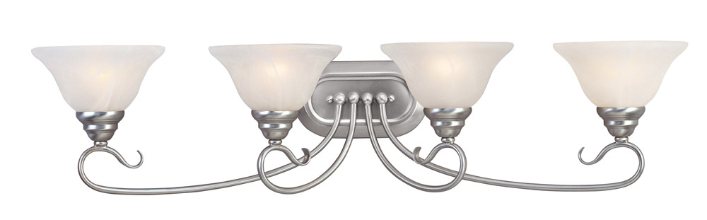 Coronado 4 Light 36.25 inch Brushed Nickel Vanity Sconce Wall Light