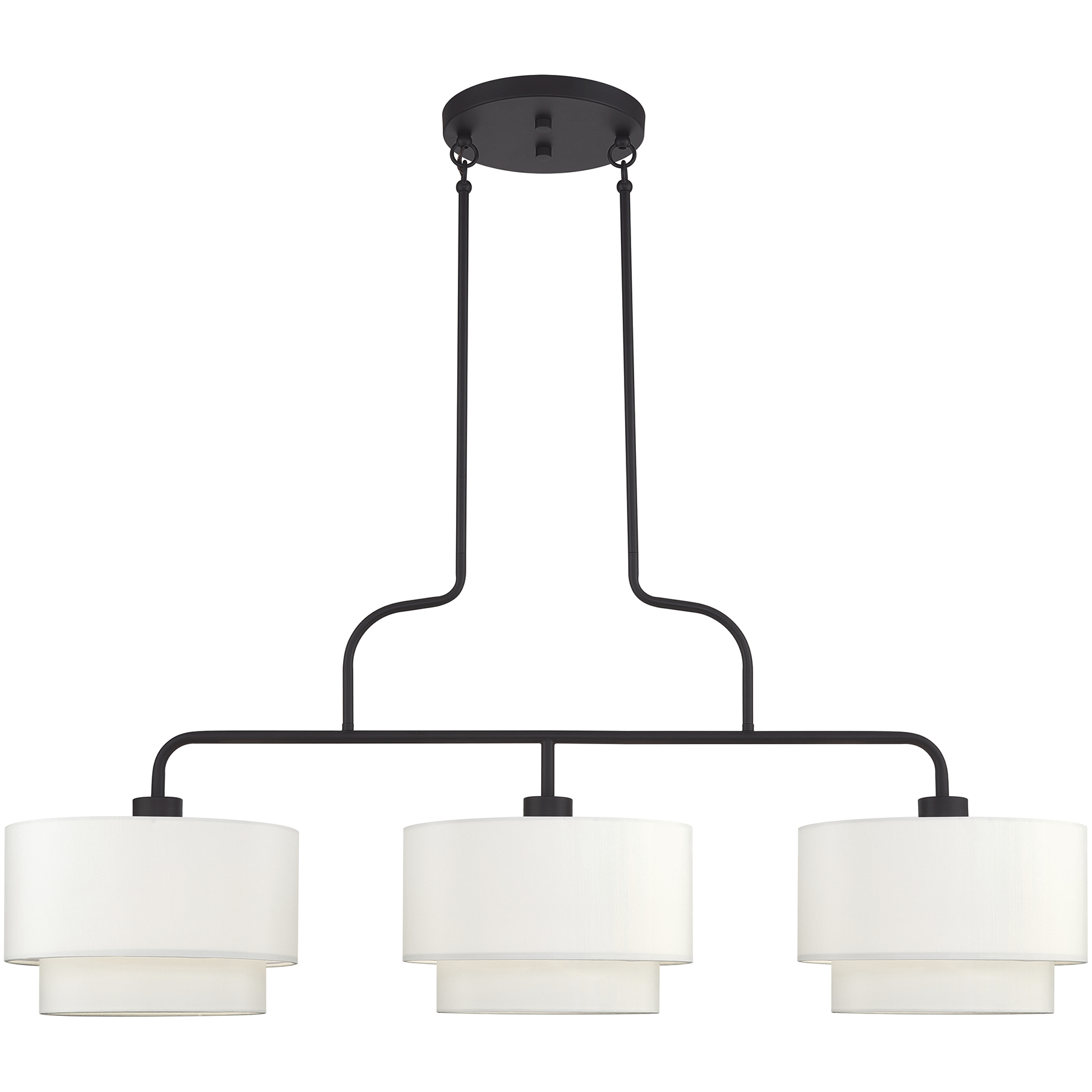 Manorwood 3 Light 13 inch Bronze Extra Large Linear Chandelier Ceiling Light