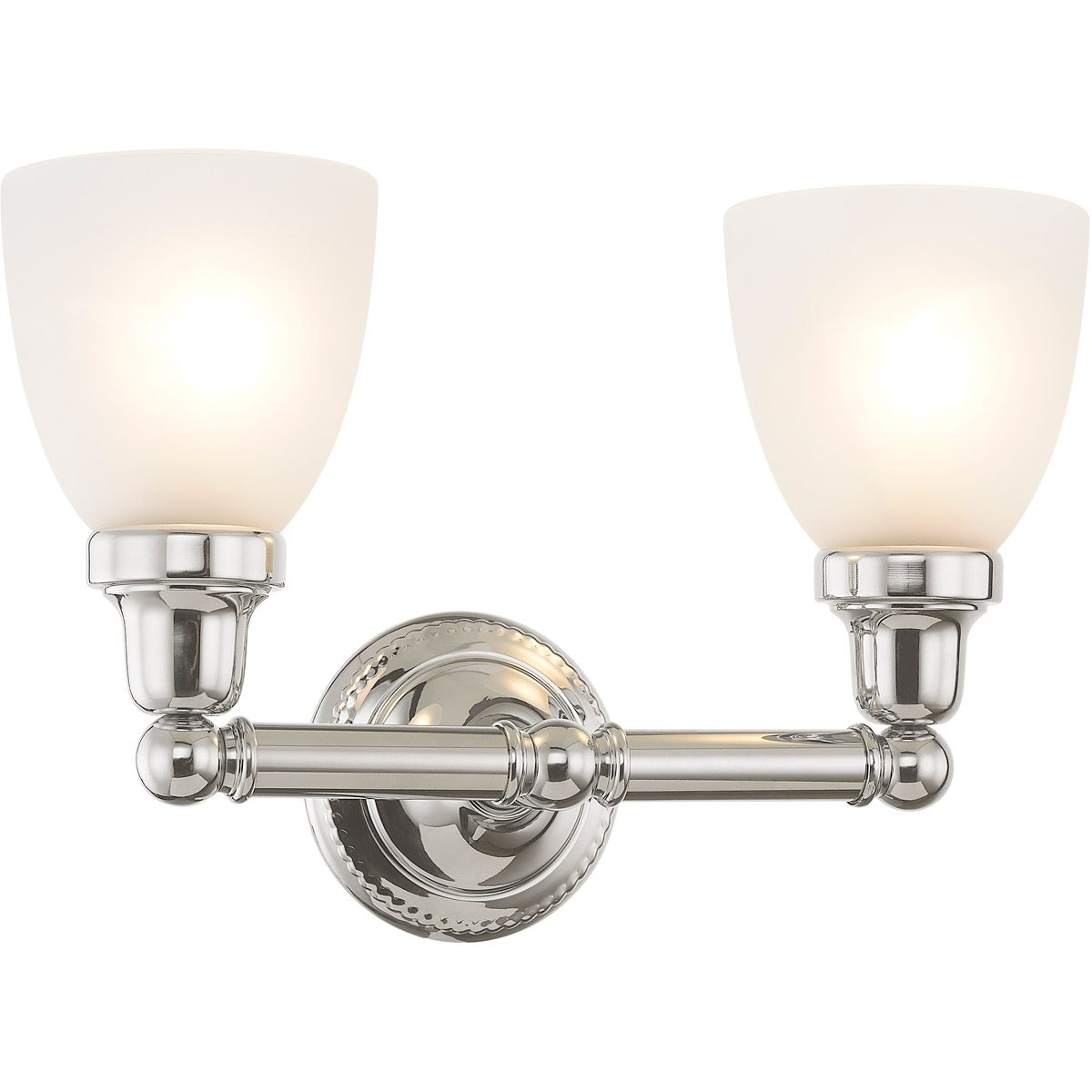 Classic 2 Light 15.5 inch Polished Chrome Bath Vanity Wall Light