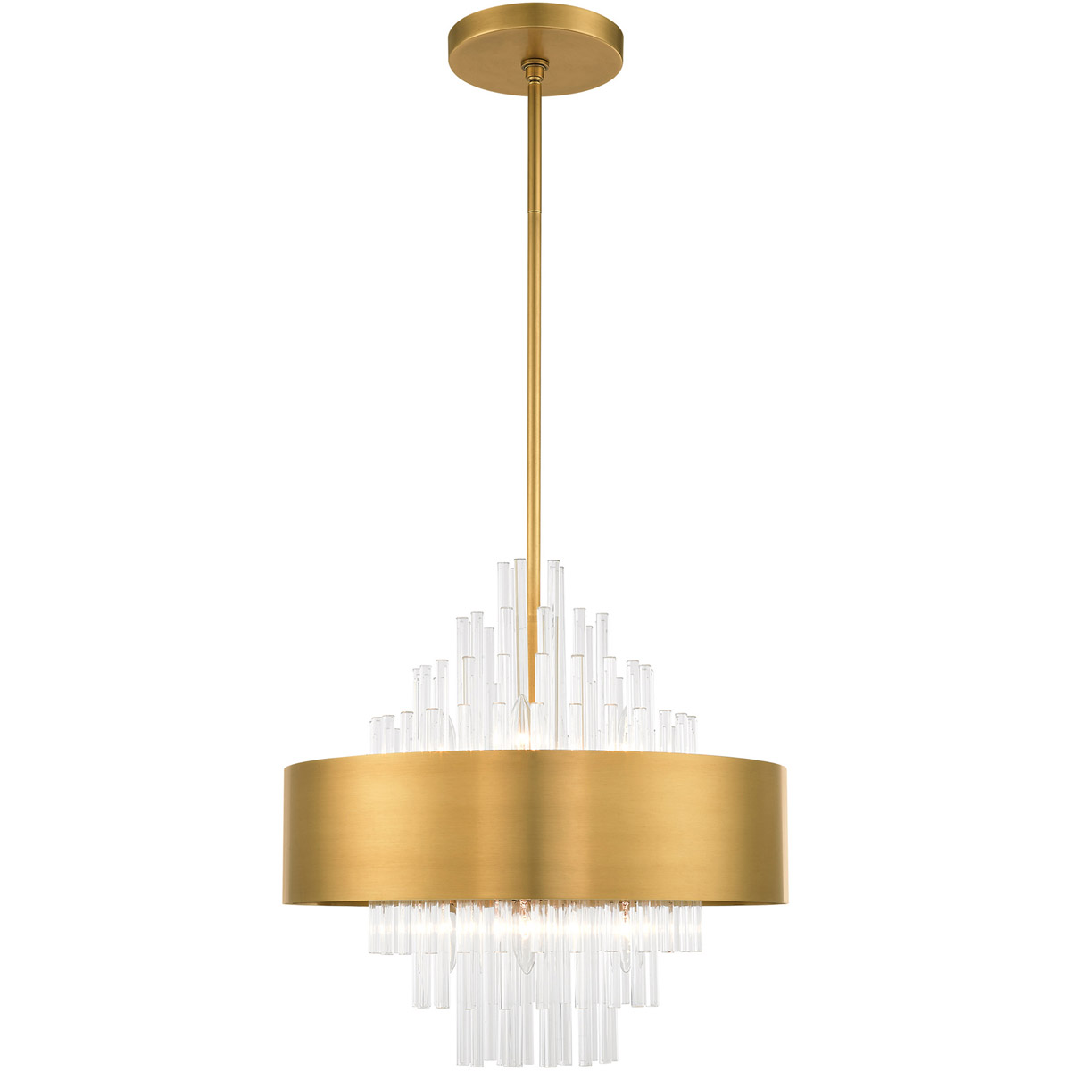 Orenburg 8 Light 21 inch Natural Brass Pendant Chandelier Ceiling Light