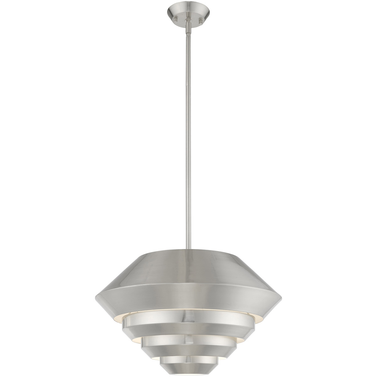 Amsterdam 1 Light 18 inch Brushed Nickel Mini Pendant Ceiling Light