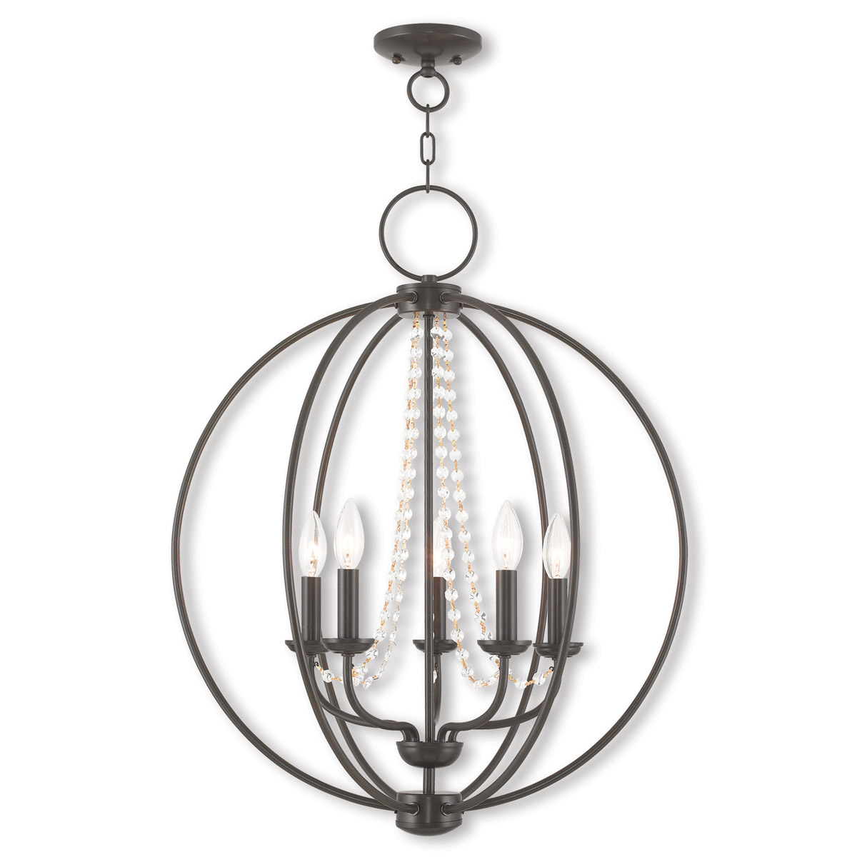 Arabella 5 Light 22 inch English Bronze Chandelier Ceiling Light