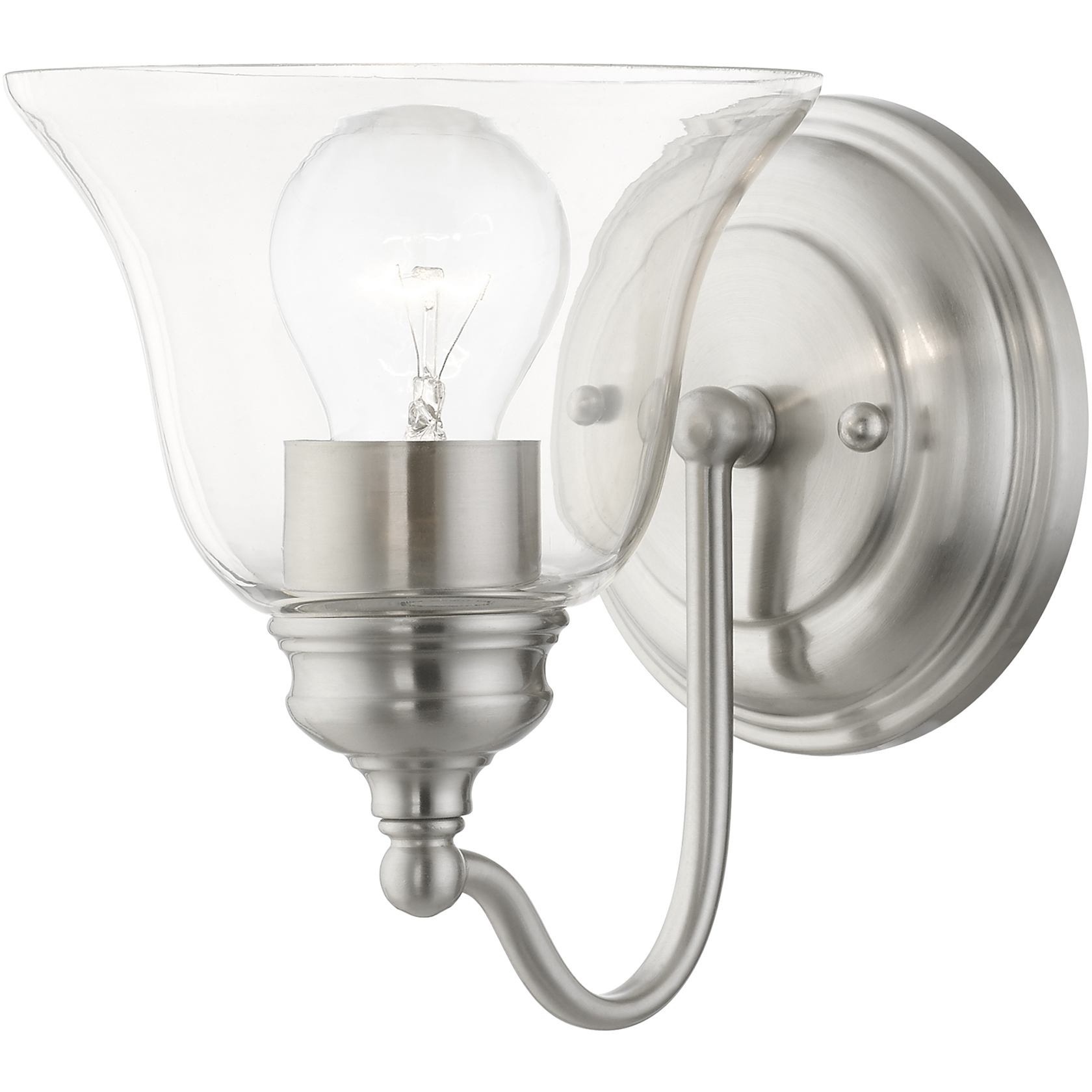 Moreland 1 Light 6.25 inch Brushed Nickel Vanity Sconce Wall Light