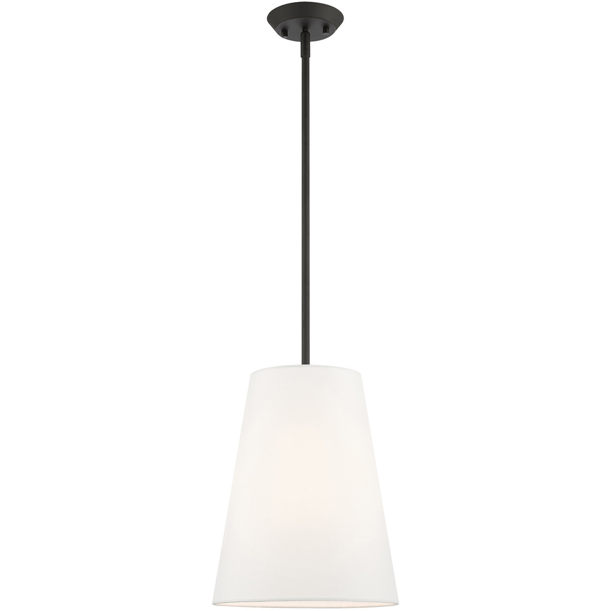 Prato 1 Light 11 inch Black Pendant Ceiling Light