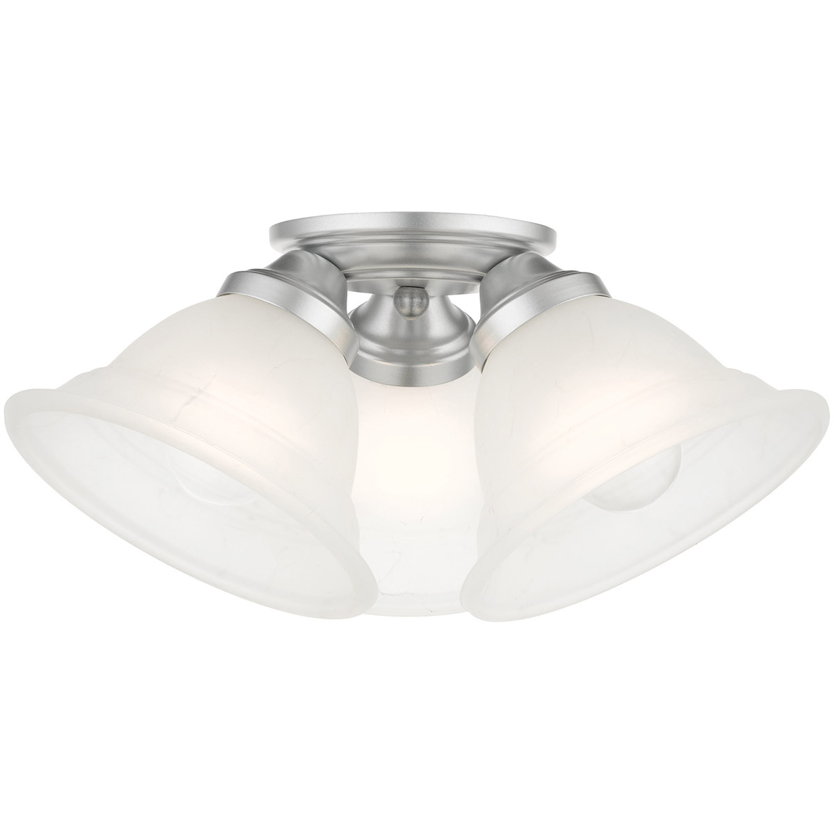 Wynnewood 3 Light 16 inch Painted Satin Nickel Flush Mount Ceiling Light