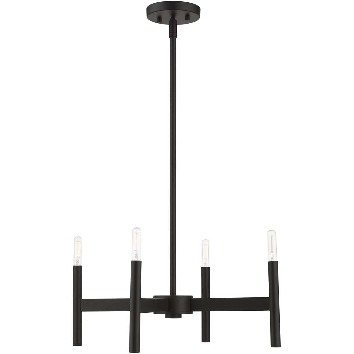 Copenhagen 4 Light 20 inch Black Chandelier Ceiling Light