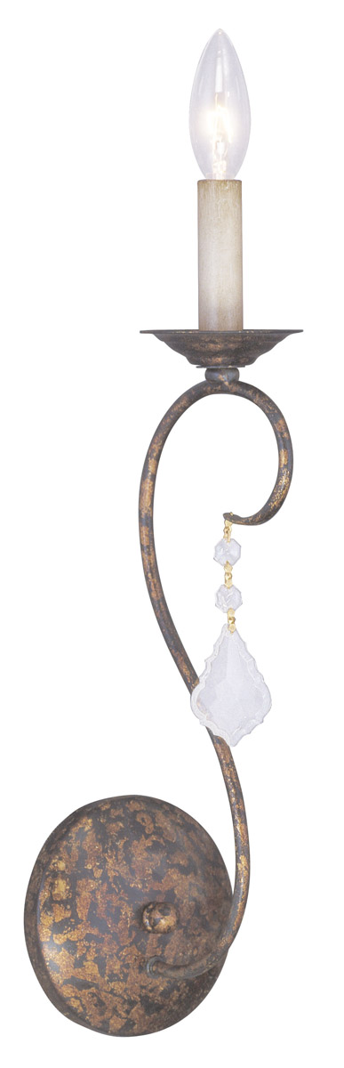 Chesterfield/Pennington 1 Light 5 inch Hand Applied Venetian Golden Bronze Wall Sconce Wall Light