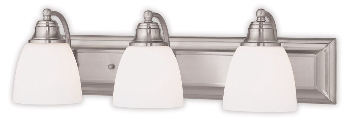 Springfield 3 Light 24 inch Brushed Nickel Bath Vanity Wall Light