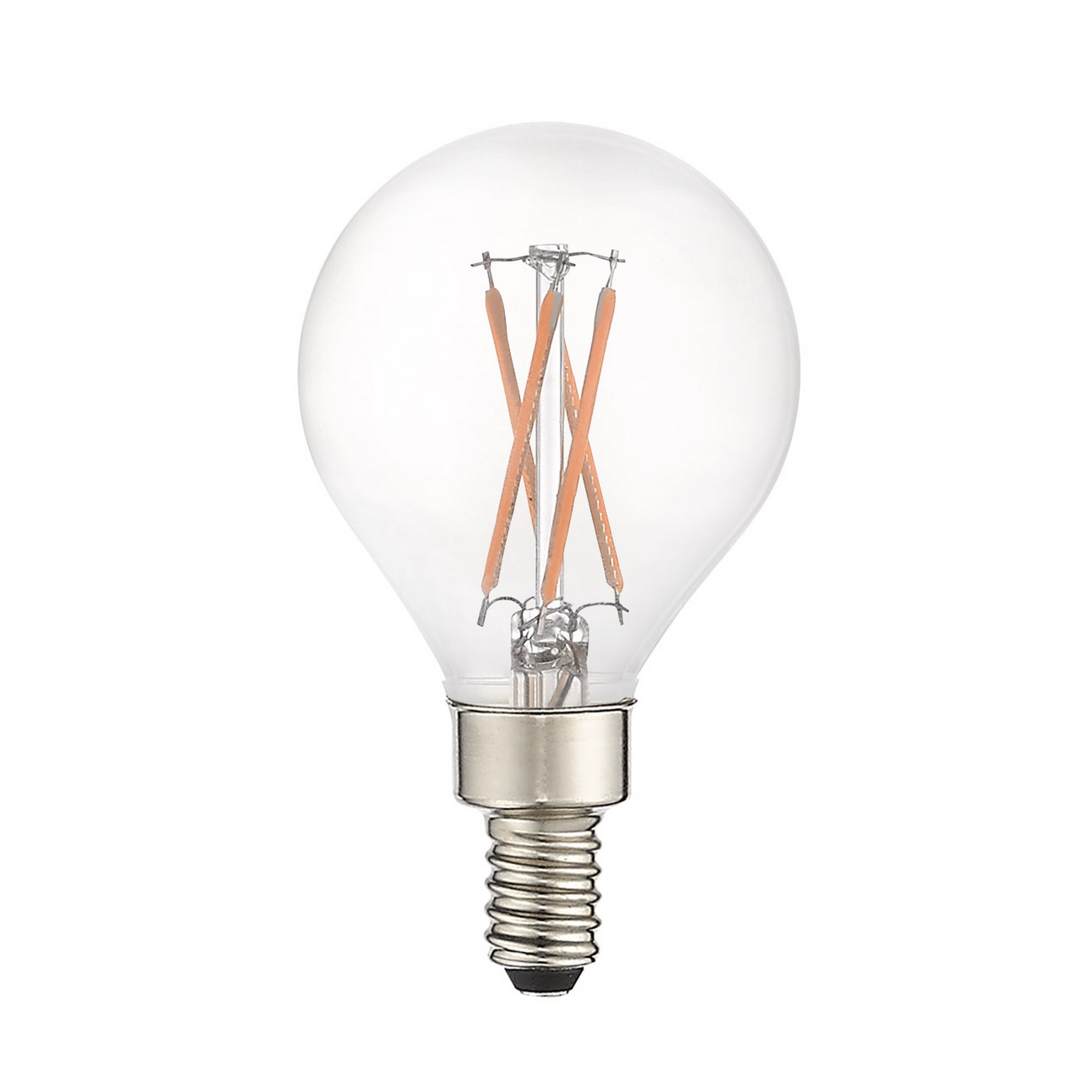 Allison LED G16.5 Globe E12 Candelabra Base 4.5 watt 3000K Filament LED Bulb in 60, Pack of 60