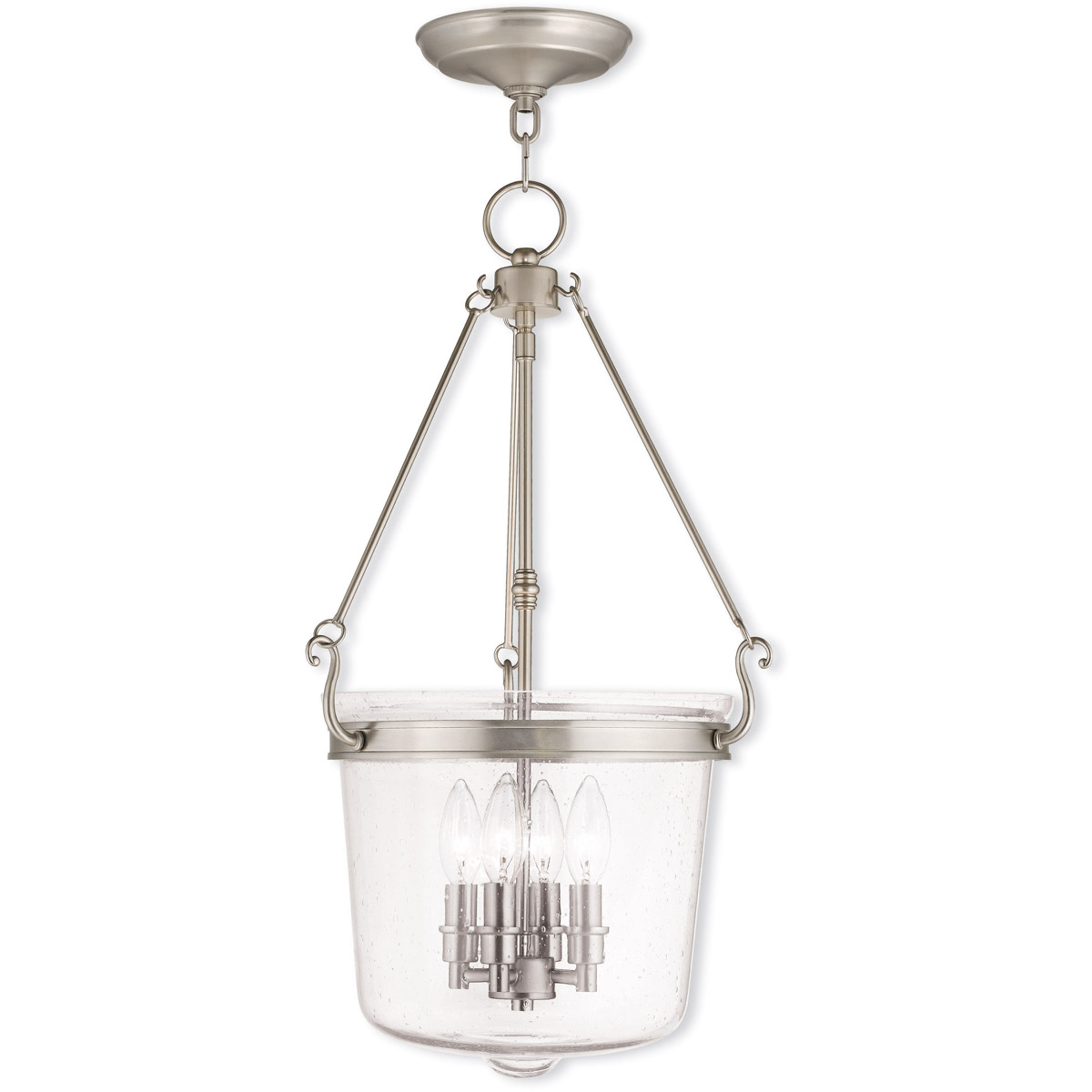 Winchester 4 Light 14.25 inch Brushed Nickel Pendant Ceiling Light
