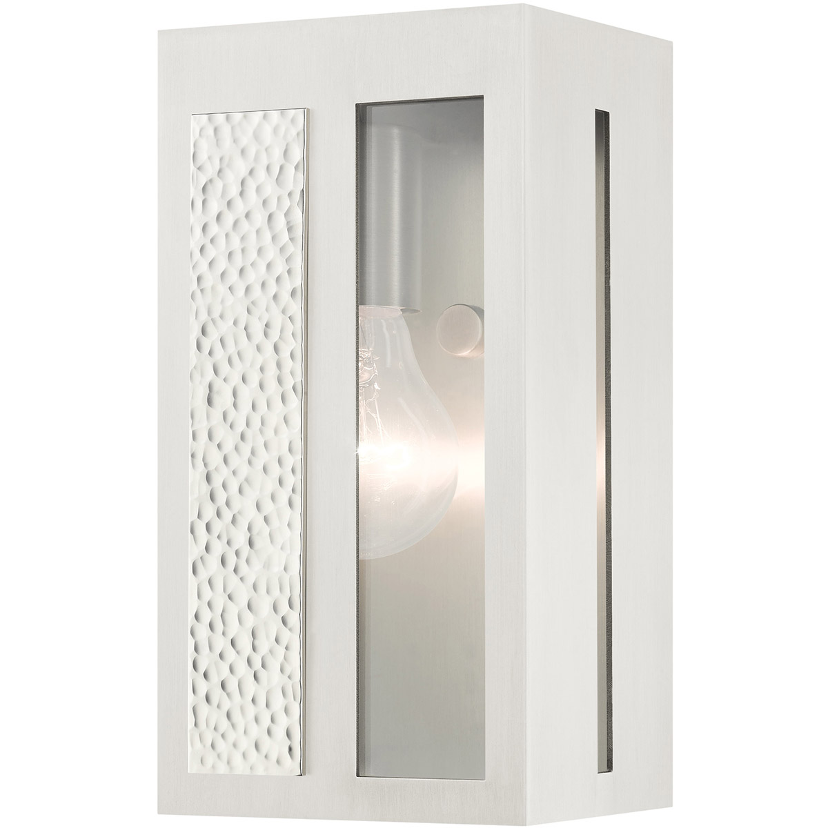 Lafayette 1 Light 9 inch Brushed Nickel Outdoor ADA Wall Lantern