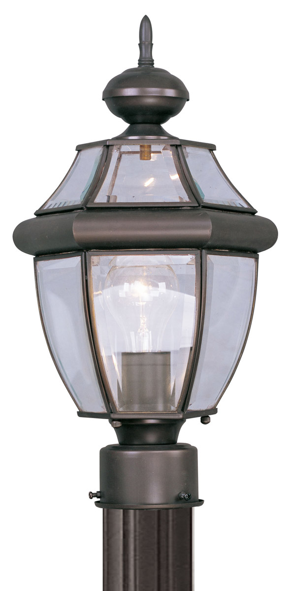 Monterey 1 Light 16.5 inch Bronze Small Outdoor Post Top Lantern