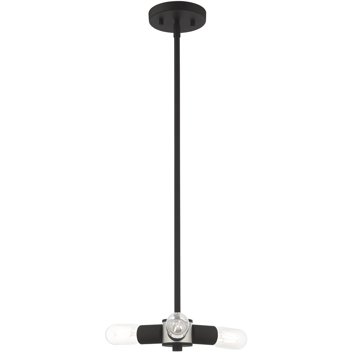 Copenhagen 3 Light 13 inch Black Mini Chandelier Ceiling Light