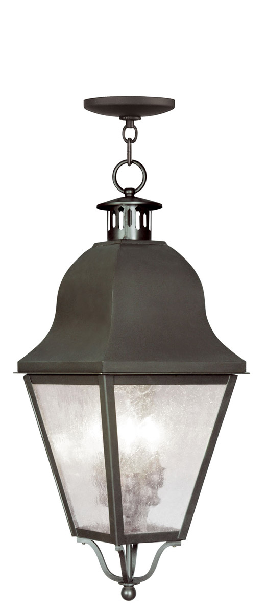 Amwell 3 Light 10.5 inch Bronze Outdoor Pendant Lantern